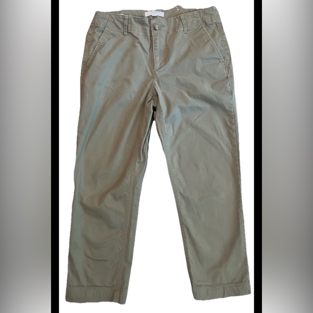 LOFT Women's Olive Chinos 6P